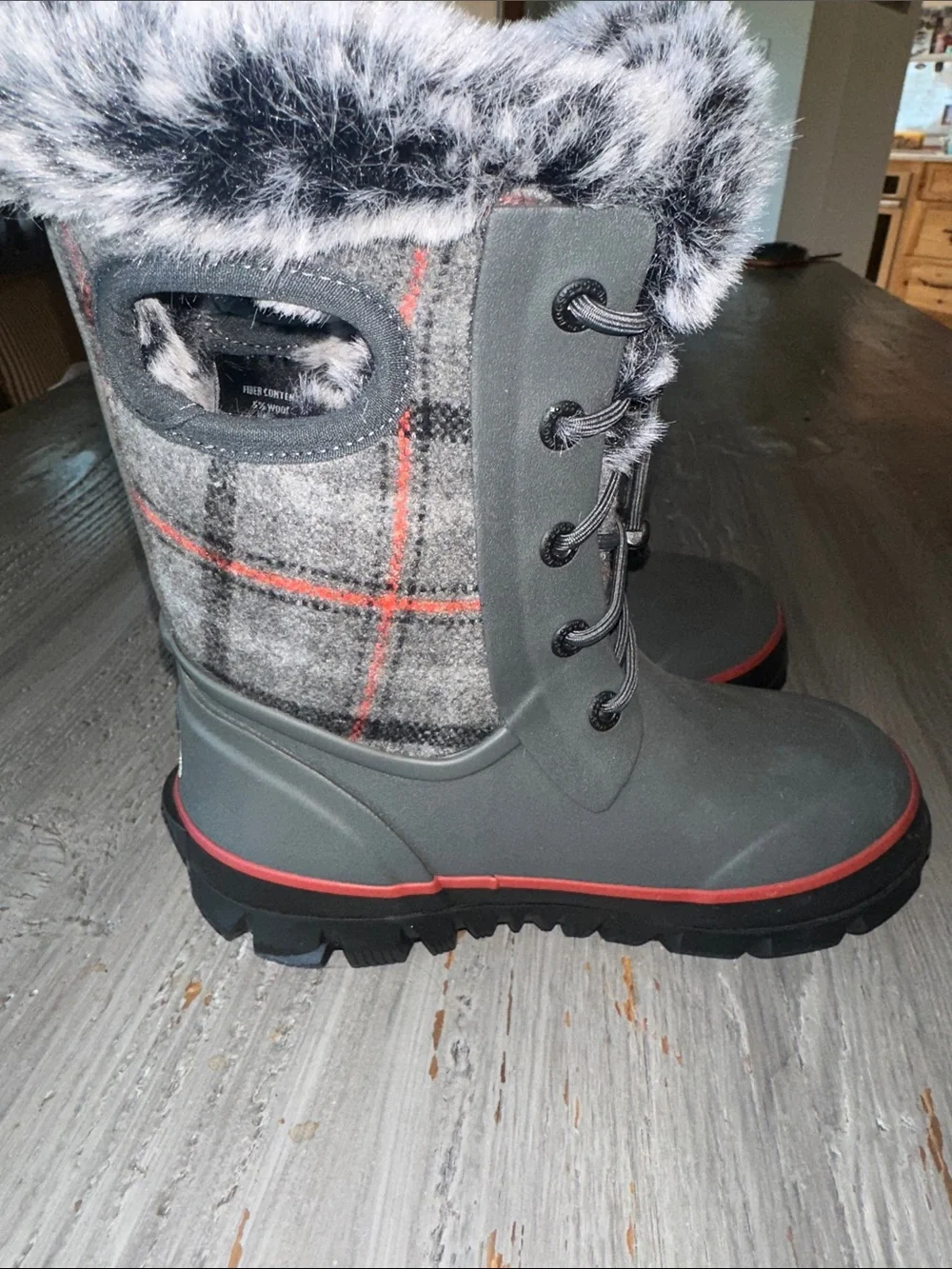 Bogs Arcada II Kids Gray Winter Boots